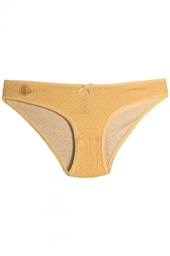 Kadın Pamuklu Slip Külot Sarı Ağırlıklı Karışık Renkte 7li Paket Iç Çamaşırı - Resim 3