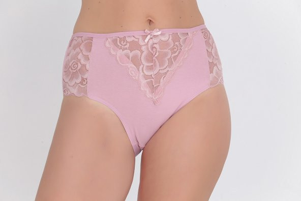 Dantel Detaylı Günlük Kadın Külot Gül Kurusu ürün görseli