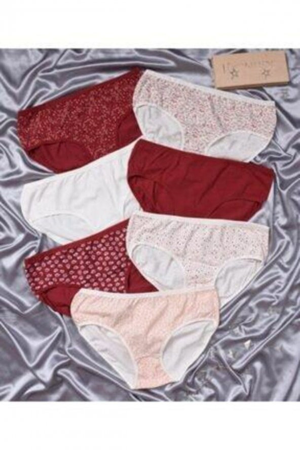 Kadın Yüksek Bel Büyük Beden Külot 7li 999 - Resim 2