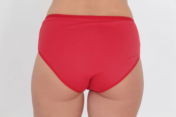 Dantel Detaylı Günlük Kadın Külot Kırmızı - Resim 3