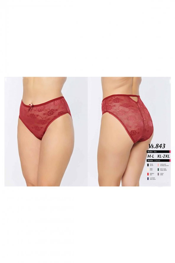 Dantelli Bato Külot Kırmızı ürün görseli