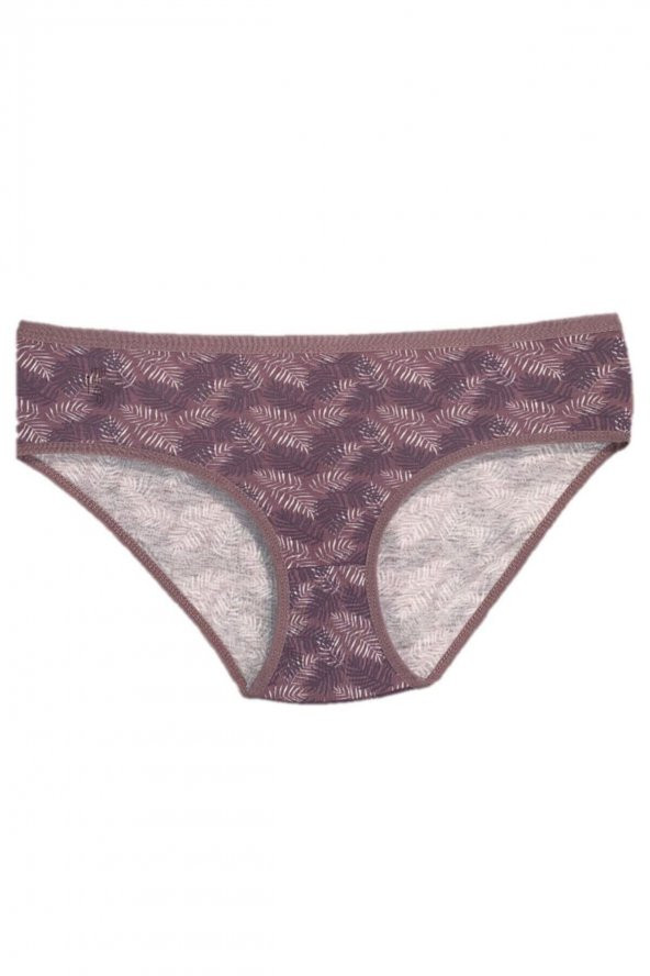 Kadın Soft Mor Pamuklu Bato Külot (Yüksek Belli)  7li Paket - Resim 5