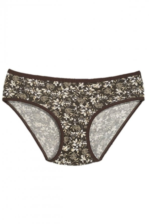 Kadın Pamuklu Bato Külot(yüksek Belli) Haki Yeşil 7li Paket - Resim 6