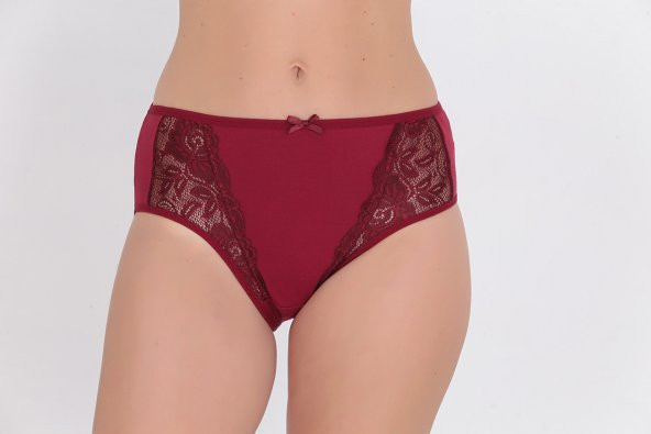 Dantel Detaylı Günlük Kadın Külot Bordo ürün görseli