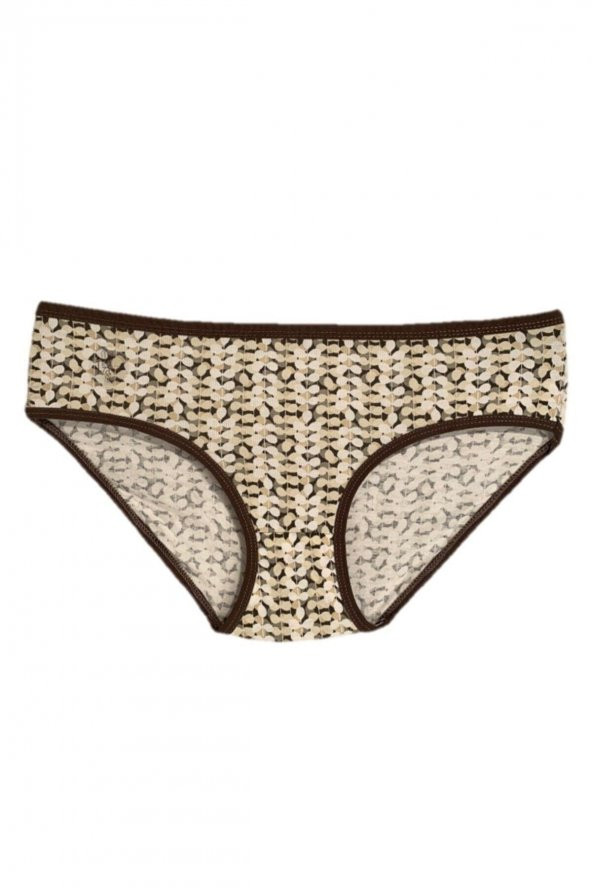 Kadın Pamuklu Bato Külot(yüksek Belli) Haki Yeşil 7li Paket - Resim 4