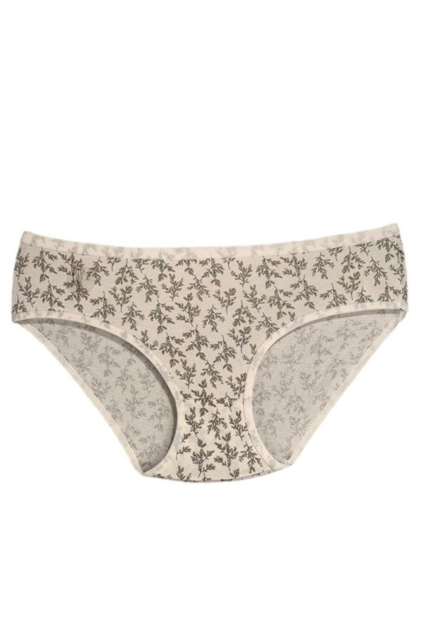 Kadın Pamuklu Bato Külot(yüksek Belli) Haki Yeşil 7li Paket - Resim 7