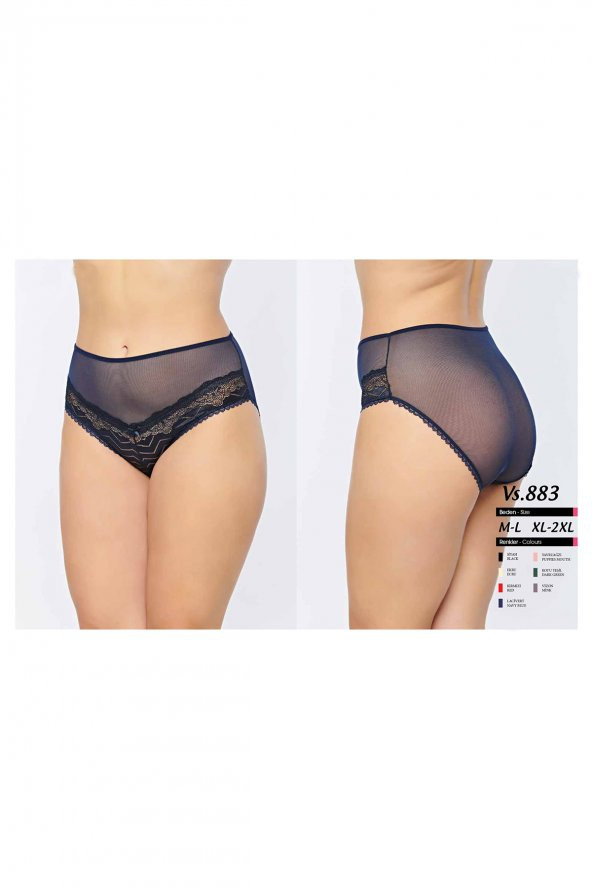 Dantelli Bato Külot Siyah ürün görseli