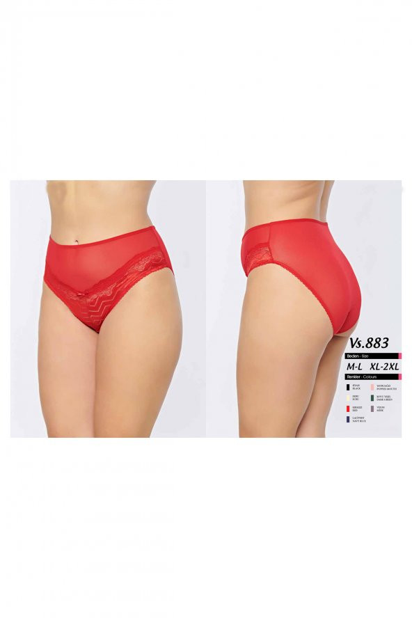 Dantelli Bato Külot Kırmızı ürün görseli