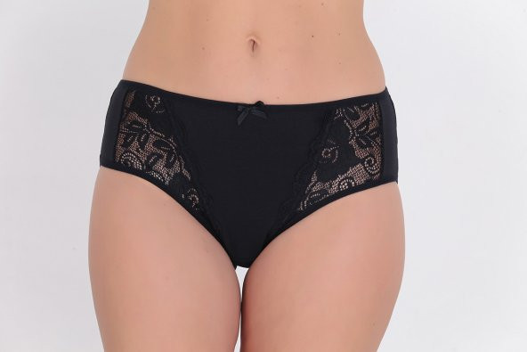 Dantel Detaylı Günlük Kadın Külot Siyah ürün görseli