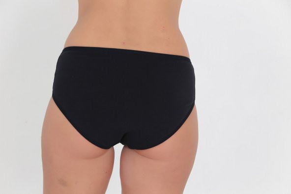 Dantel Detaylı Günlük Kadın Külot Siyah - Resim 4