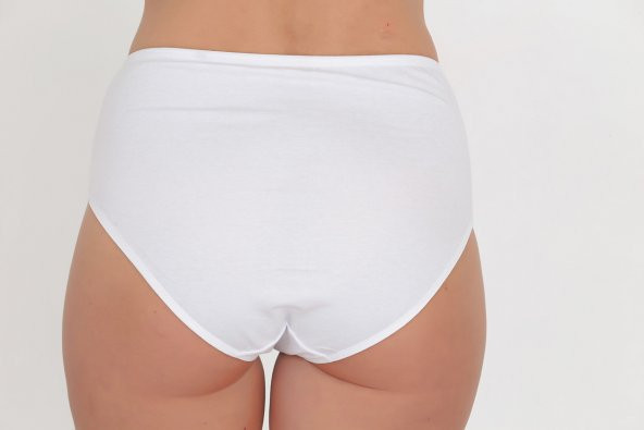 Dantel Detaylı Günlük Kadın Külot Beyaz - Resim 3