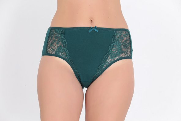 Dantel Detaylı Günlük Kadın Külot Yeşil ürün görseli