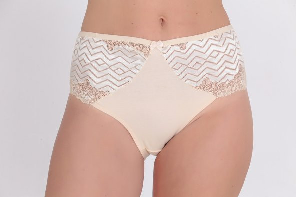 Dantel Detaylı Günlük Kadın Külot Ten ürün görseli