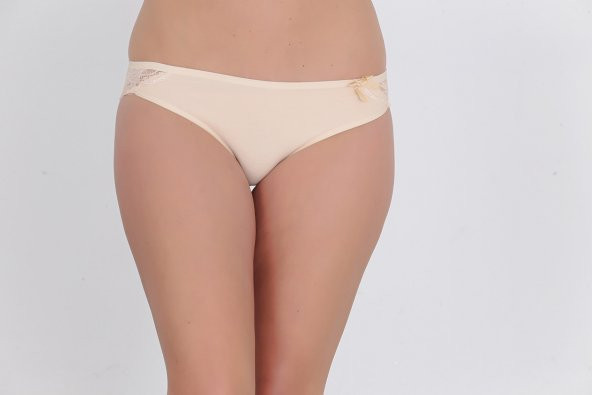 Arkası Dantel Detaylı Günlük Kadın Külot Ten ürün görseli