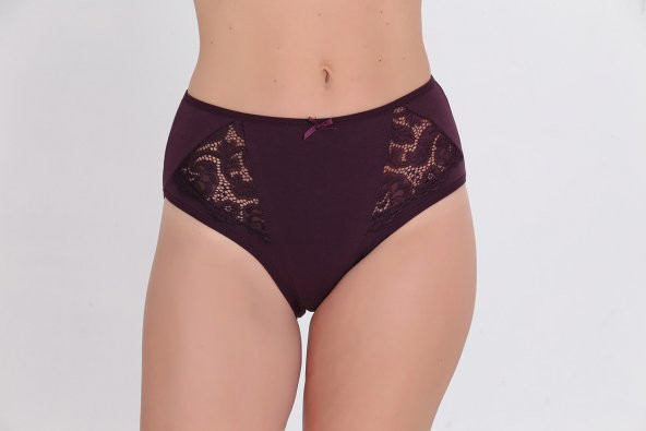 Dantel Detaylı Günlük Kadın Külot Lila - Resim 2