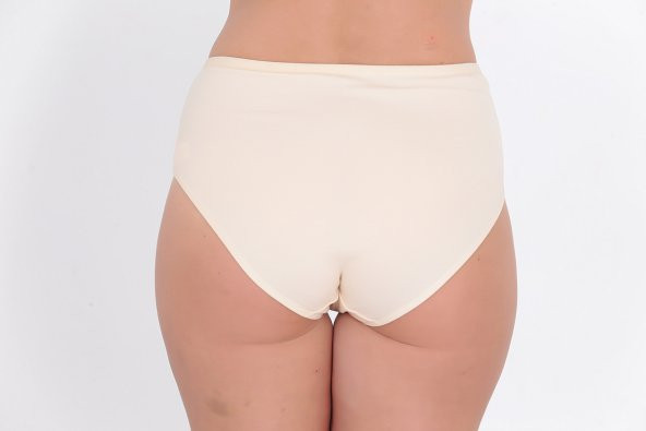 Dantel Detaylı Günlük Kadın Külot Ten - Resim 3