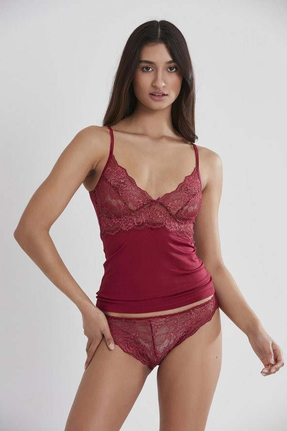 Dantelli Penye Atlet Külot / Kaşkorse Set ürün görseli