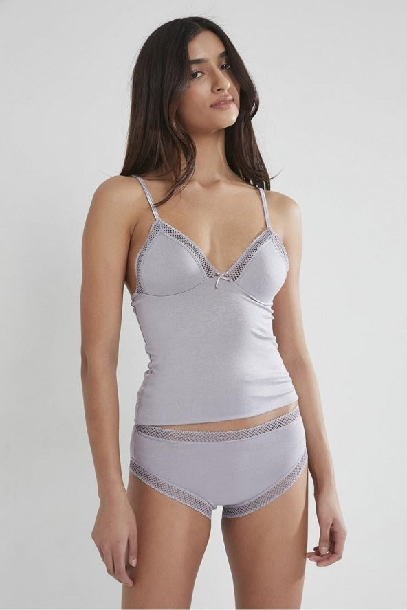 Dantelli Penye Atlet Külot / Kaşkorse Set ürün görseli