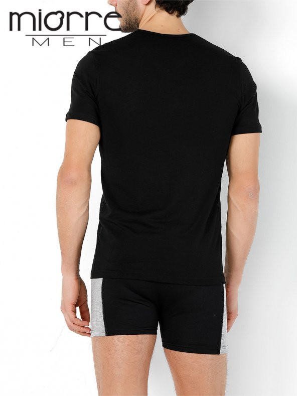 Miorre Modal Strech V Yaka Kısa Kol Fanila - Resim 2