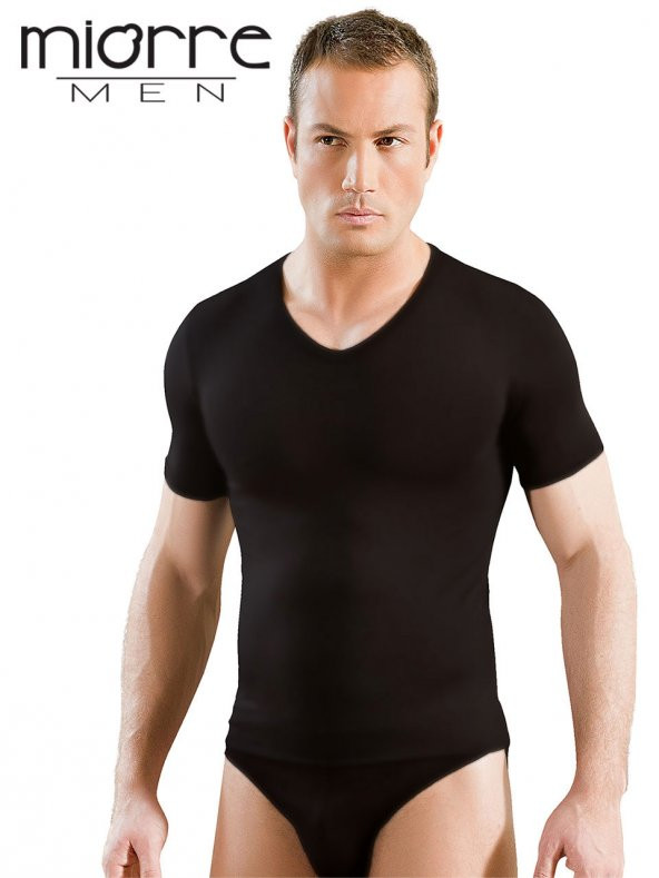 Miorre Modal Strech V Yaka Kısa Kol Fanila - Resim 3