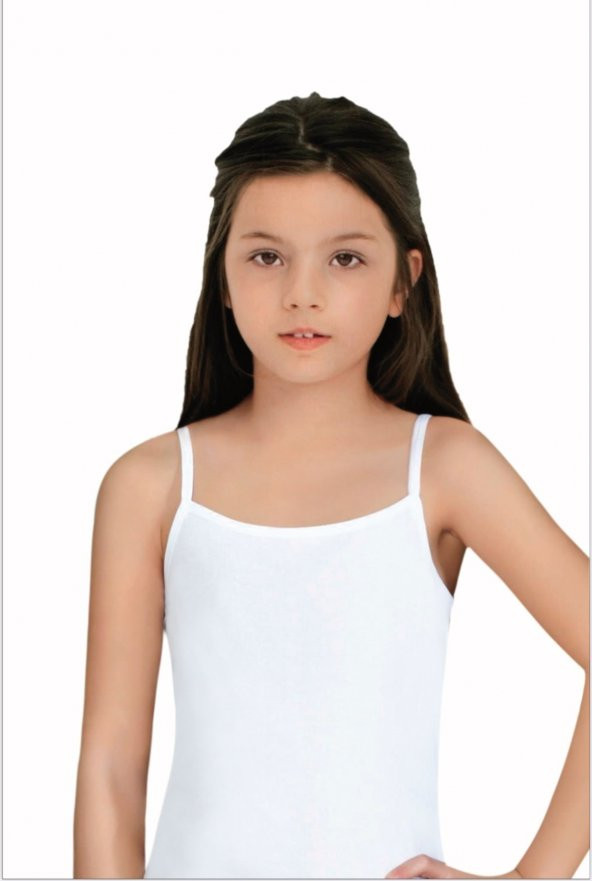 Kız Çocuk İnce Askılı Ribana Atlet 6lı paket ürün görseli