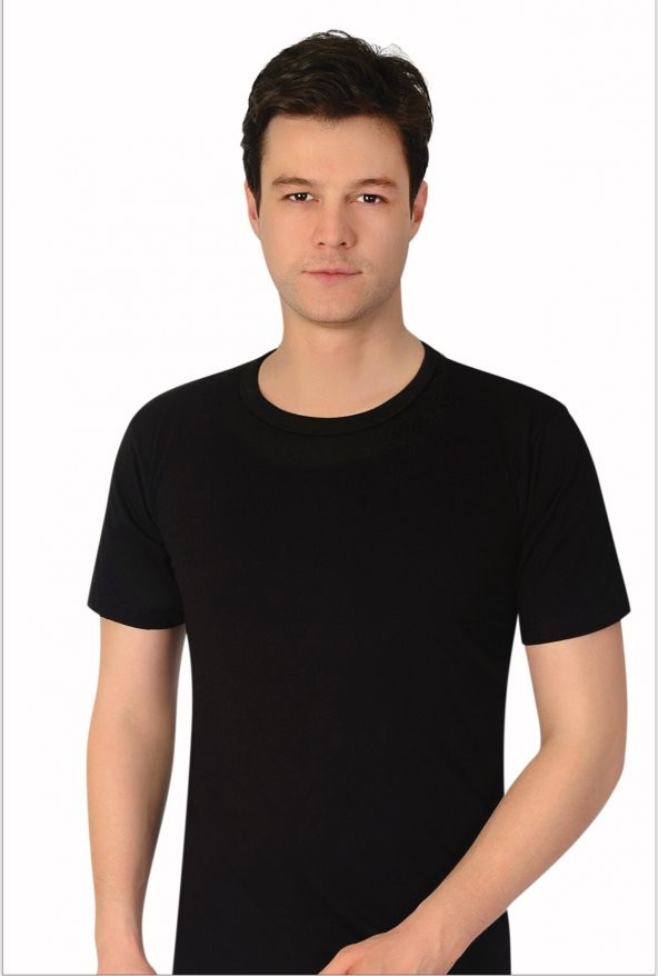 Erkek Likralı Bisiklet Yaka Yarım Kol Atlet 6lı Paket ürün görseli