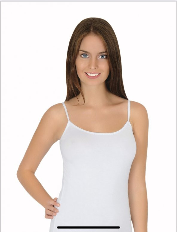 Bayan İnce Askılı Ribana Atlet 6lı paket ürün görseli