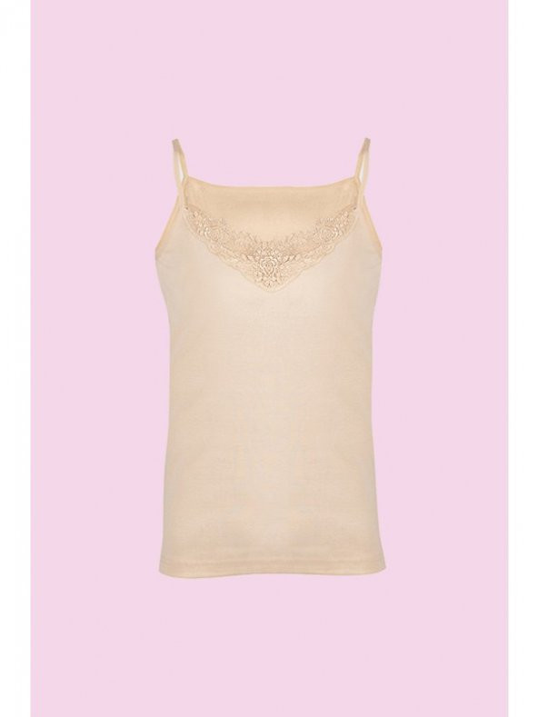 Bayan Askılı Güpürlü Ribana  Atlet 6lı paket ürün görseli