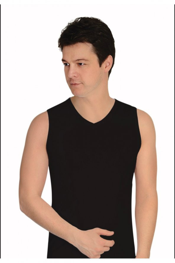 LİKRALI SIFIR KOL V YAKA ürün görseli