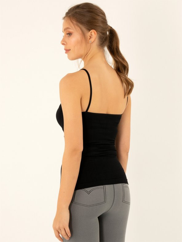 Miorre Seamless Dikişsiz İnce Askılı Kadın Atlet - Resim 3