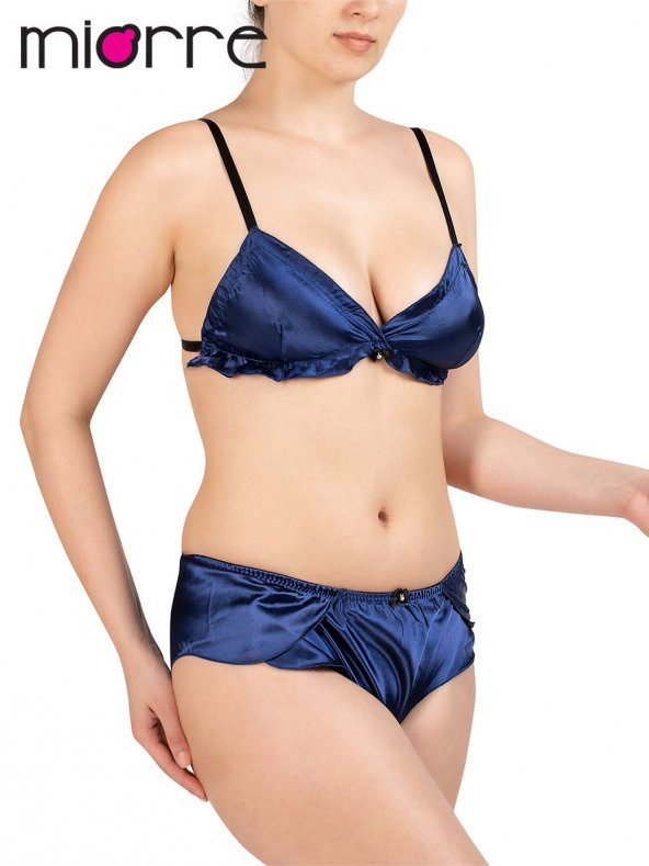 Dolgusuz Saten Bralet Takım