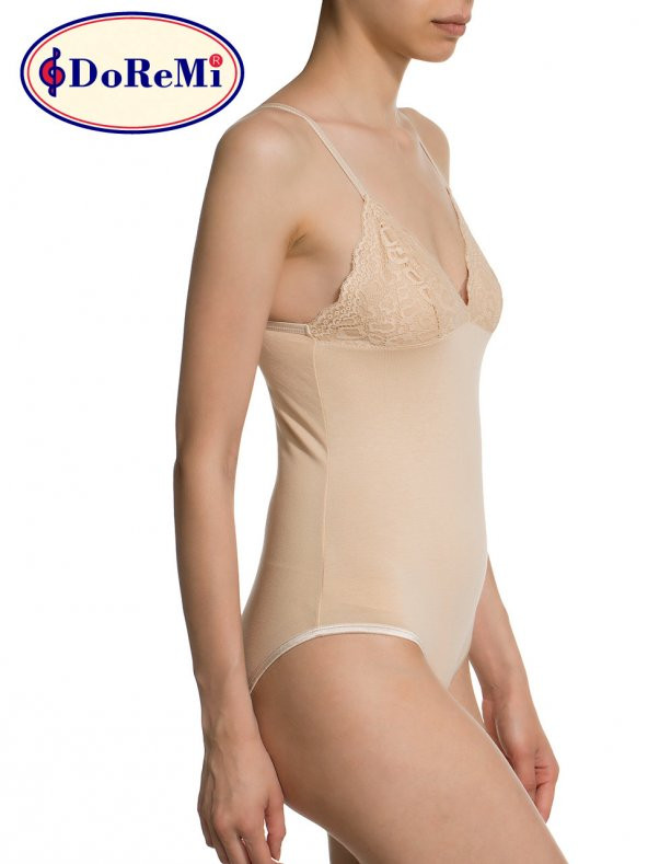 İnce Askılı Dantelli Body - Resim 2