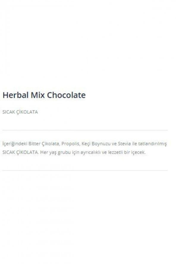 Herbal Mix Chocolate - SICAK ÇİKOLATA - 5