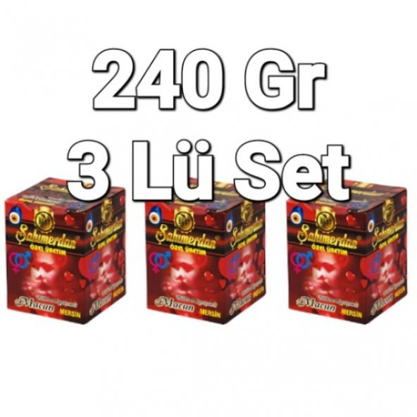 Şahımerdan Ballı Bitkisel Macun 3 Lü Set 3X240= 720