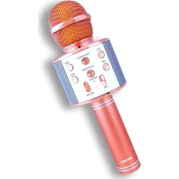 CONCORD ROSE GOLD KARAOKE MİKROFON ( TÜRKÇE DİL DESTEĞİ )