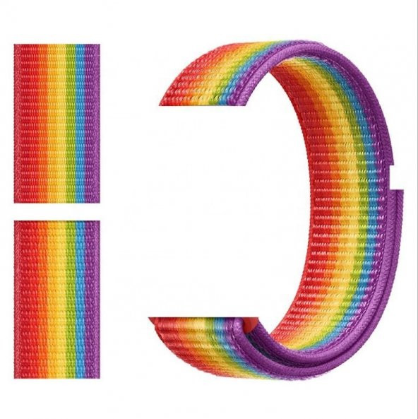 Watch Gökkuşağı Hasır Kordon 42-44 mm Akıllı Saat Kayışı