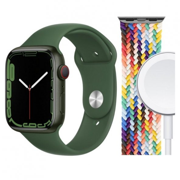 Watch 7 Dt300 Pro Akıllı Saat 2022 Wireless Şarj Nfc B.T 5.2 Yeşil