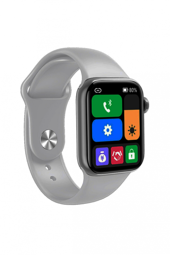 M26 Plus Smart Watch 6 Gri Akıllı Saat Wireless Charging