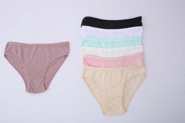 Düz Renk Desenli Külot 7Li Paket ürün görseli