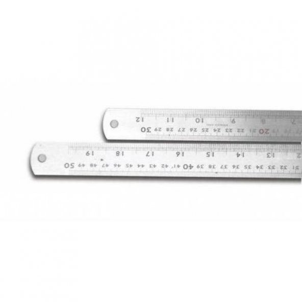 ÇELİK CETVEL 30 CM INCH ÖLÇÜLÜ