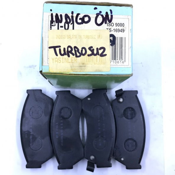 İNDİGO BALATA ÖN TURBOSUZ