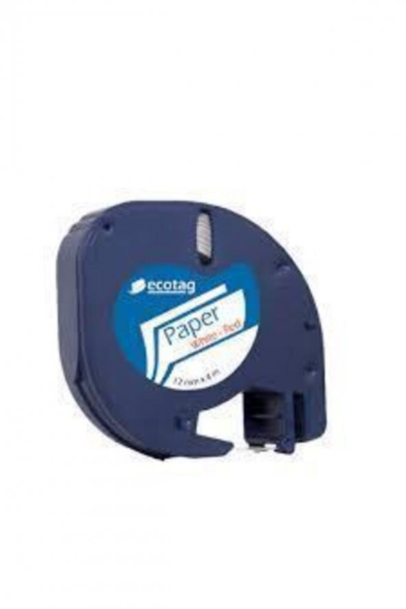 Dymo Muadil Kağıt Şerit Etiket Beyaz 10lu Paket 12mmx4m - Resim 3