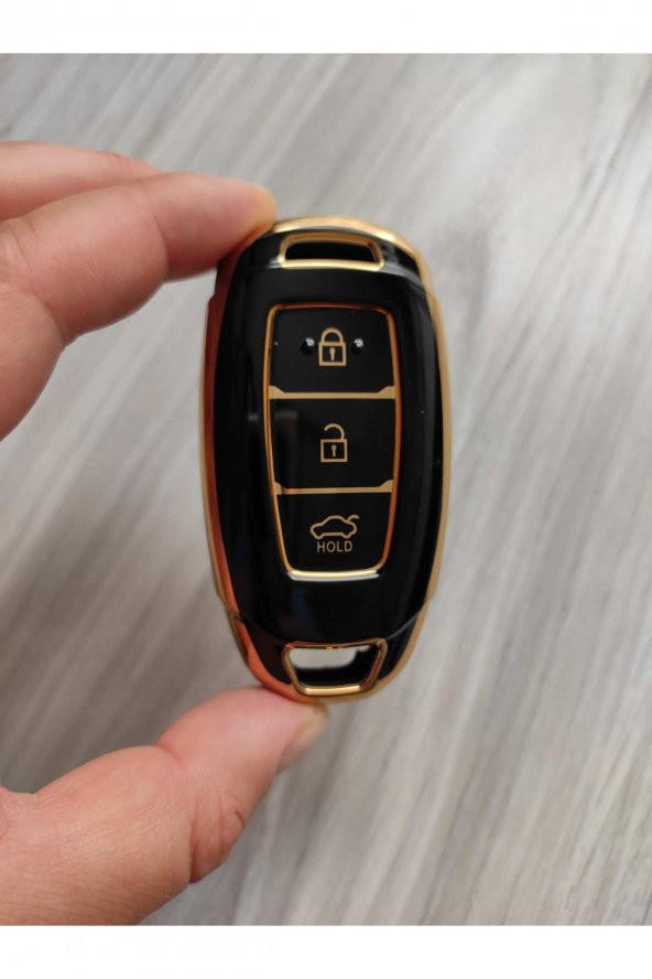 Hyundai Kona İonic Santafe Smart Anahtar Nano Kılıf Siyah