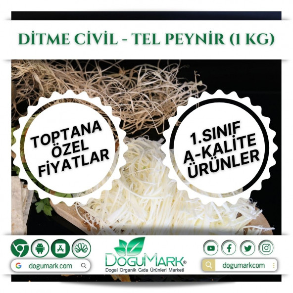 DoğuMark - Ditme Civil - Tel Peynir (1 Kg)