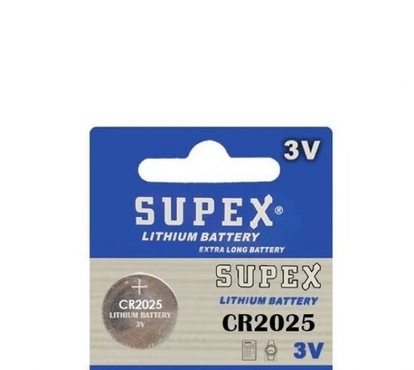 SUPEX CR2025 Pil - 3V Lityum Para Pil - 1 adet