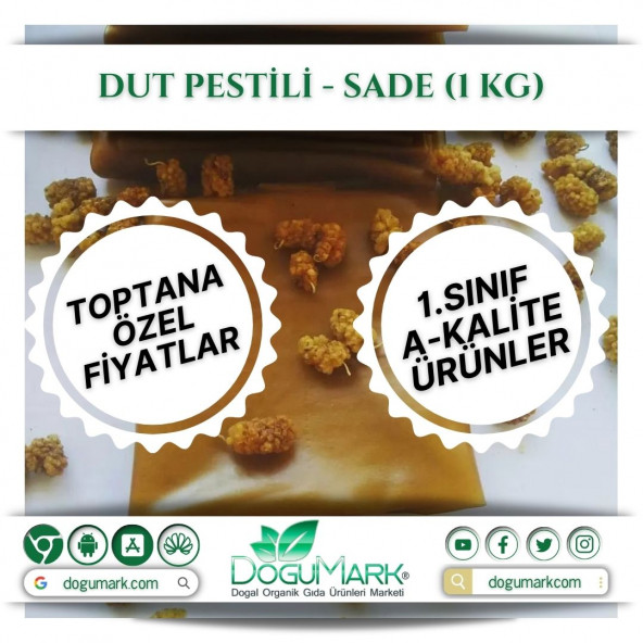 DoğuMark - Dut Pestili - Sade (1 Kg)