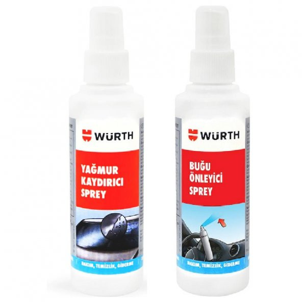 Würth Yağmur Kaydırıcı 150 ml + Buğu Önleyici 150 ml