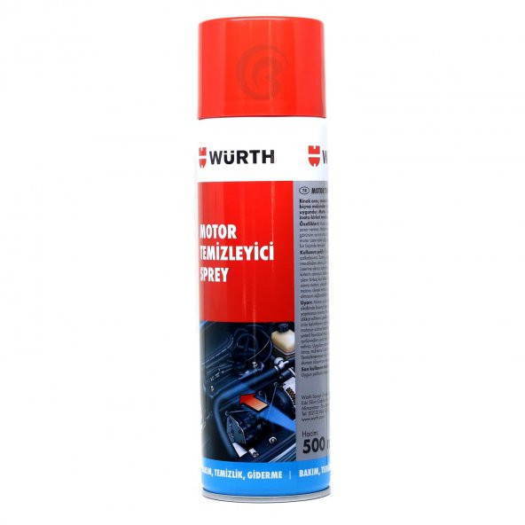 3X Würth Motor Temizleyici Sprey 500 ml (Su Gerekmez) - 3