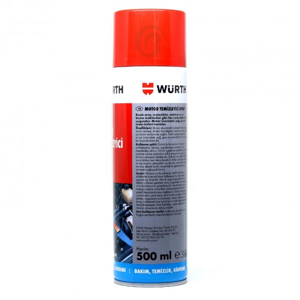 Würth Motor Temizleyici Sprey 500 ml (Su Gerekmez) - 3