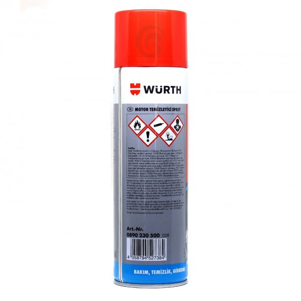 Würth Motor Temizleyici Sprey 500 ml (Su Gerekmez) - 5